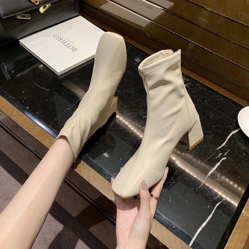Ophelia Leather Boots - Alamode By Akanksha