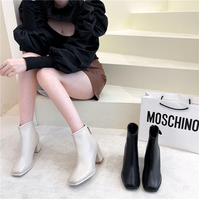 Ophelia Leather Boots - Alamode By Akanksha
