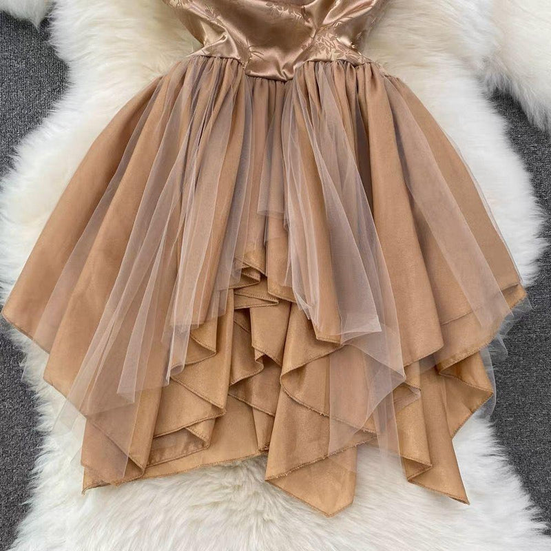 Louisa Mesh Detail Dress - Alamode By Akanksha