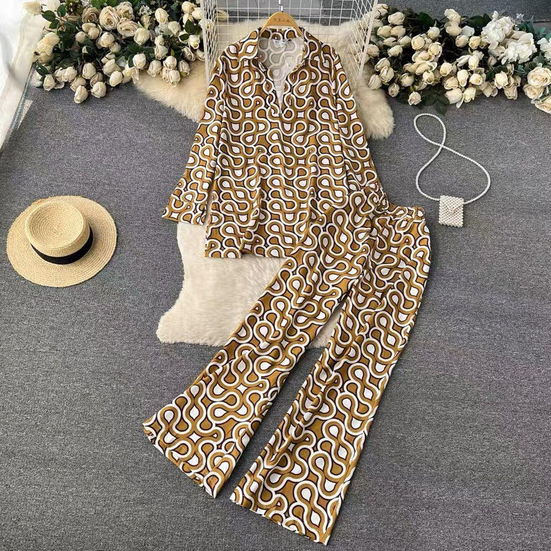 Hale Abstract Print Coord Set - Alamode By Akanksha