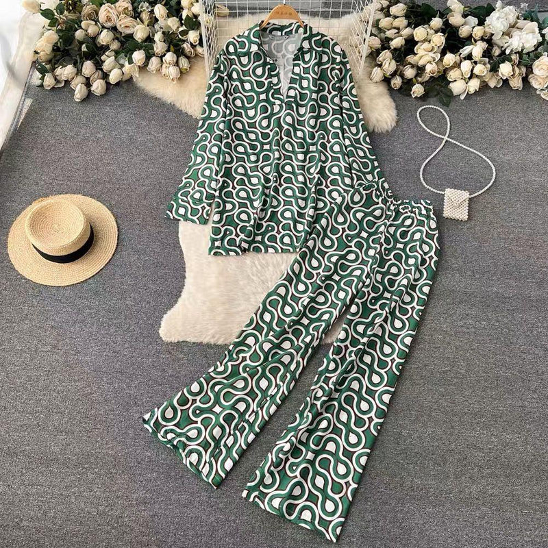 Hale Abstract Print Coord Set - Alamode By Akanksha