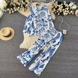Jibby Abstract Print Coord Set - Alamode By Akanksha