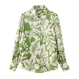 Reign Statement Floral Satin Shirt - Alamode By Akanksha