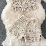 Lucaso Crochet Resortwear set - Alamode By Akanksha