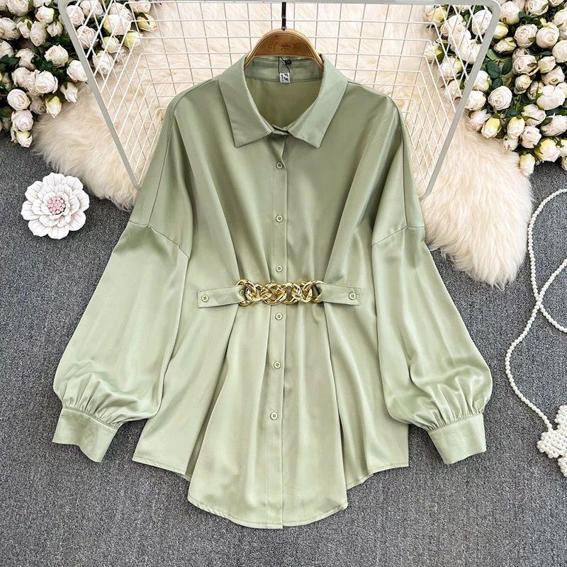 Renata Satin Shirt Dress - Alamode By Akanksha