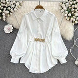 Renata Satin Shirt Dress - Alamode By Akanksha