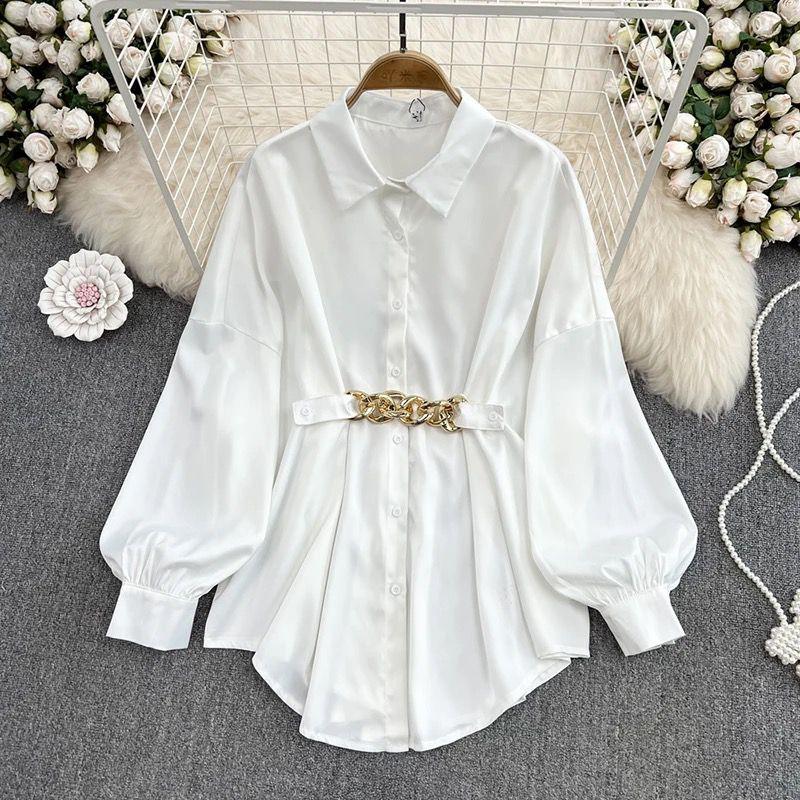 Renata Satin Shirt Dress - Alamode By Akanksha