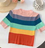 Ribbed Rainbow Tops - Alamode By Akanksha