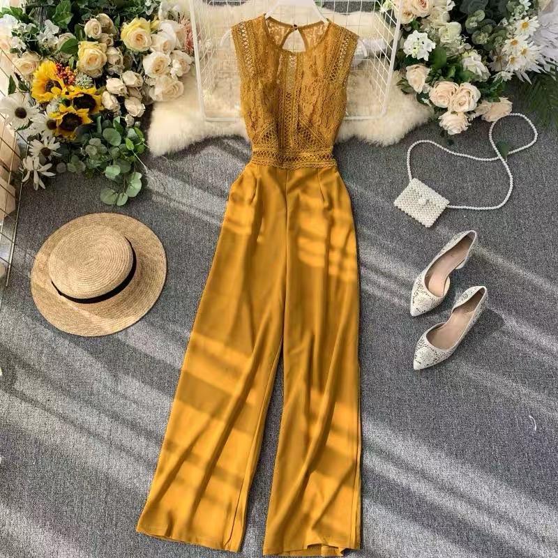 Rica Lace Jumpsuit - Alamode By Akanksha