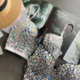Elizba Rhinestone Bustier - Alamode By Akanksha