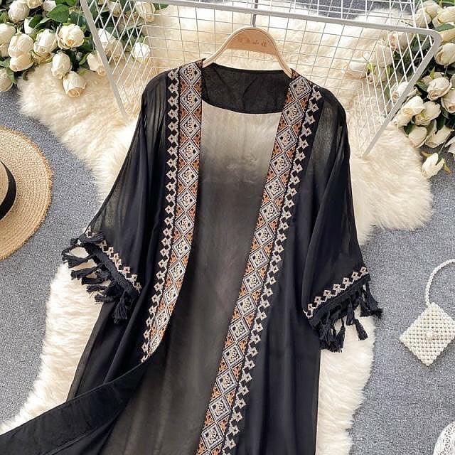 Sula Tasseled Cape - Alamode By Akanksha