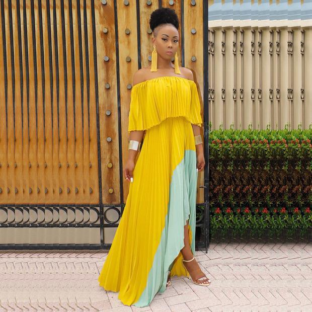 Mosley Pleated Holiday Maxi - Alamode By Akanksha