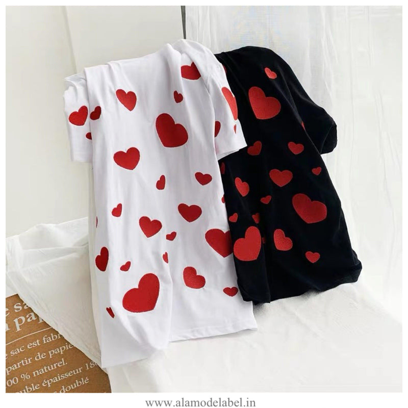 Summery Hearts Tee - Alamode By Akanksha