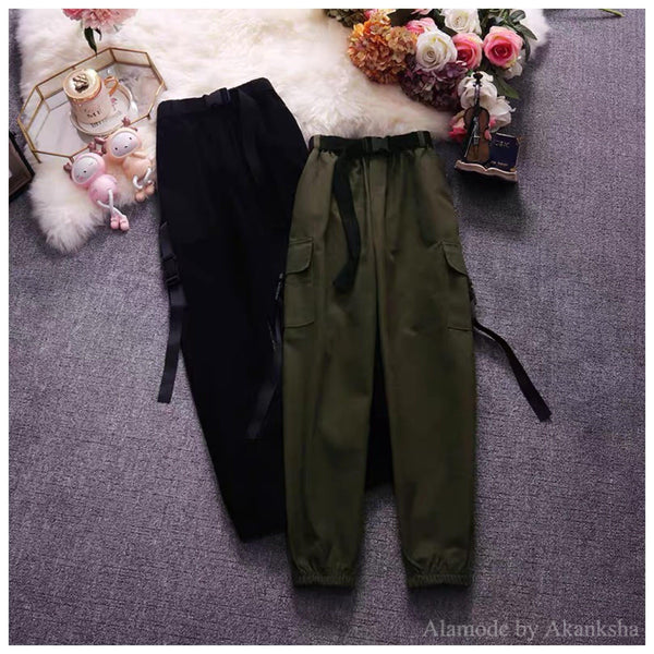 2023new 2023 Y2k Cargo Pants Womens Baggy Trousers Side Pockets Streetwear  Vintage Fairycore Casual Loose Wide Leg Swea size L Color Black