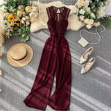 Rica Lace Jumpsuit - Alamode By Akanksha