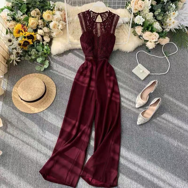 Rica Lace Jumpsuit - Alamode By Akanksha