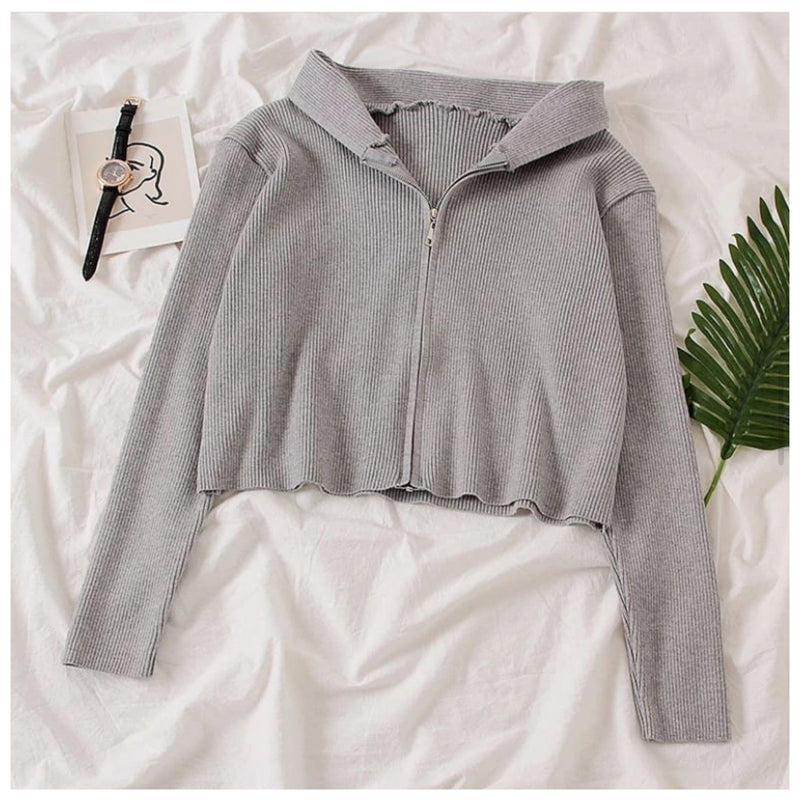 Tolio Cropped Hoodie - Alamode By Akanksha