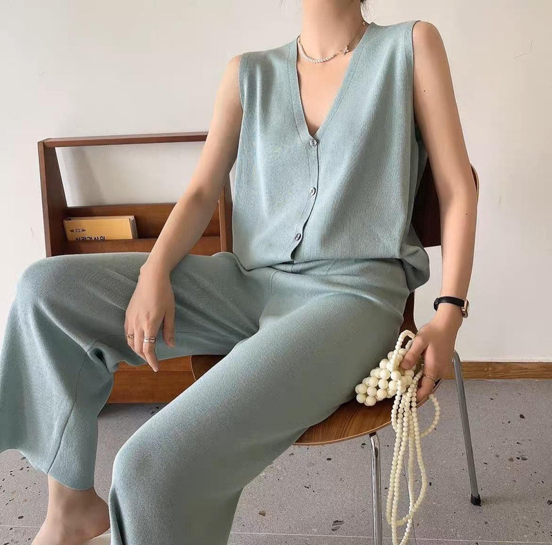 Jemmy Ribbed Coord Set - Alamode By Akanksha