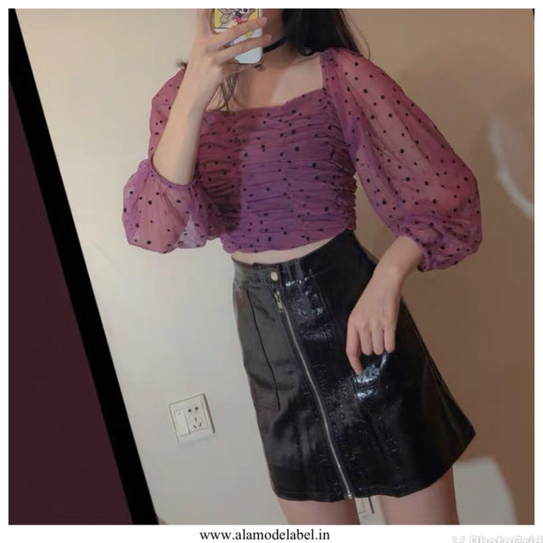 Luxury Ruched Mayne Blouse - Alamode By Akanksha