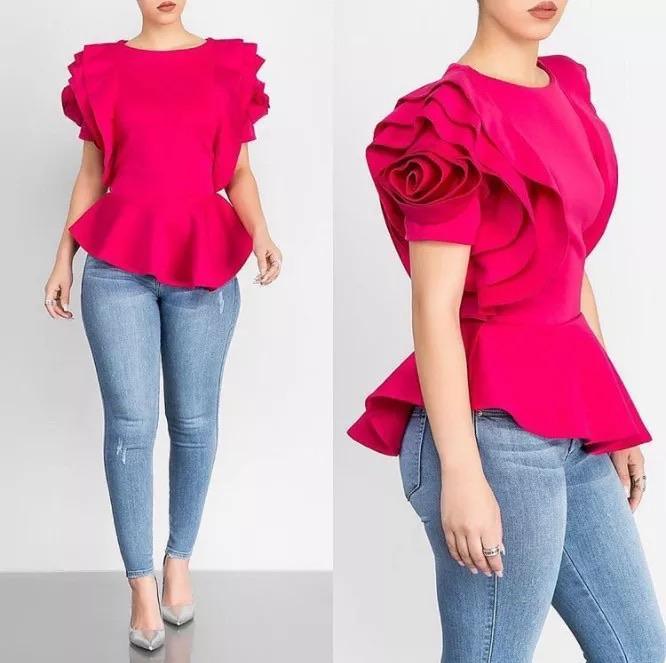 Rose Petal Sleeve Blouses - Alamode By Akanksha