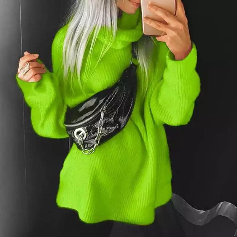 Oversized Turtle Neck Sweaters - Alamode By Akanksha