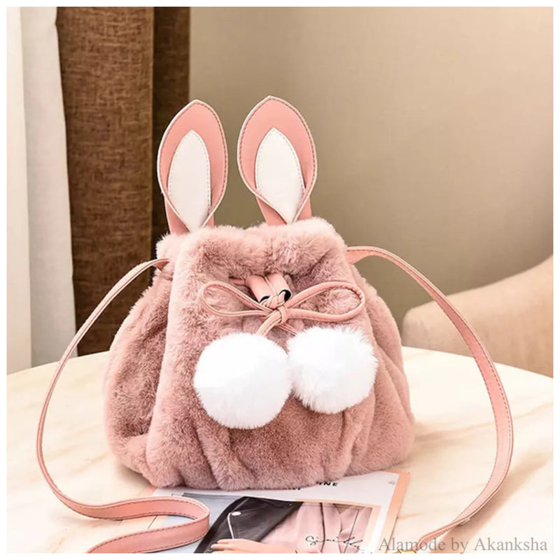 Rabbit Detailed Bucket Bag - Alamode By Akanksha