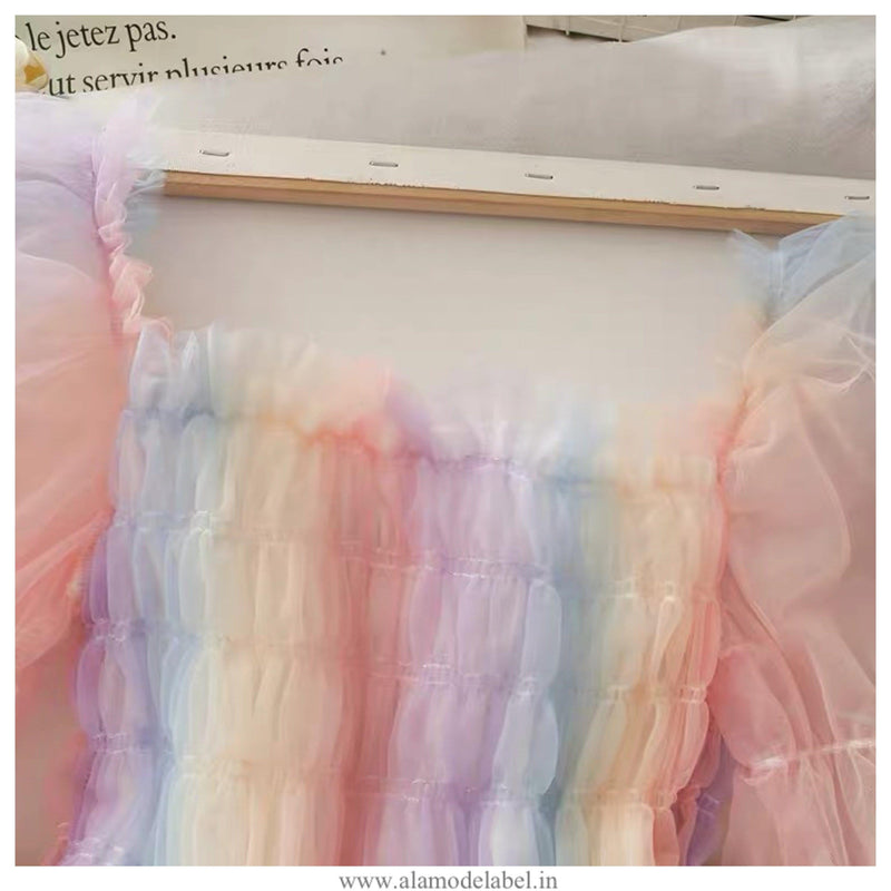 Starlette Tulle Blouse - Alamode By Akanksha