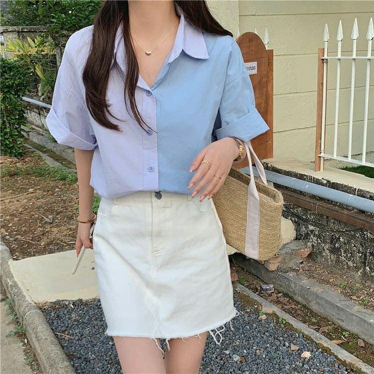 Caderil Half and Half Shirt - Alamode By Akanksha