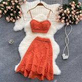 Winnie Eyelet Coord Set - Alamode By Akanksha