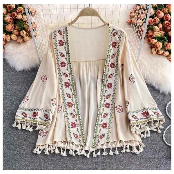 Jenna Tasseled Cape - Alamode By Akanksha