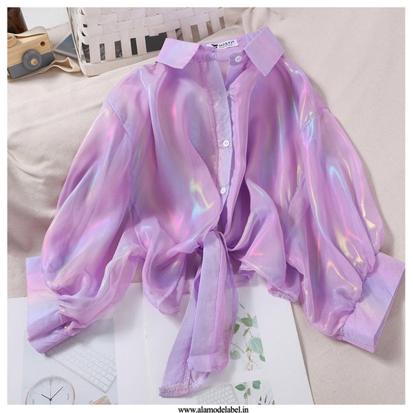 Bentley Holographic Shirt - Alamode By Akanksha