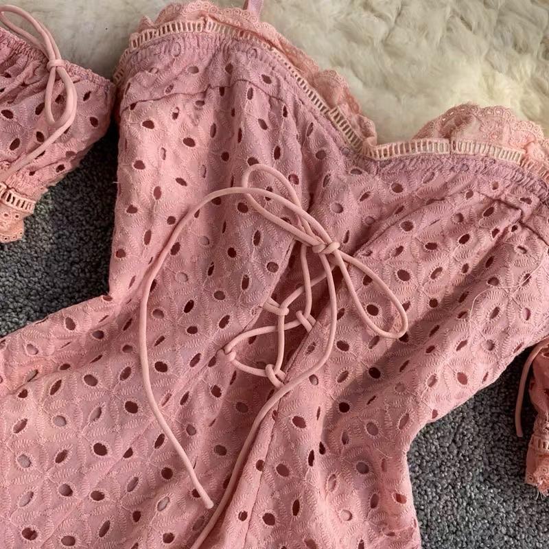 Onelone Eyelet Dress - Alamode By Akanksha