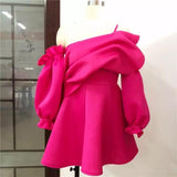 Pink Rush Ruffled Dress - Alamode By Akanksha