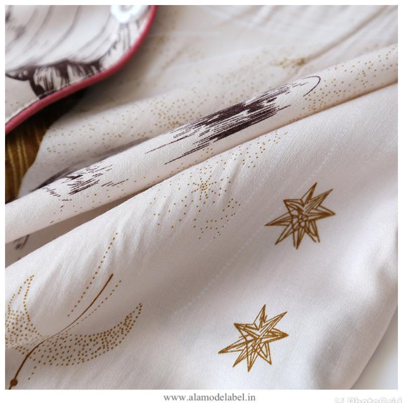 Fressia Cotton Nightsets - Alamode By Akanksha