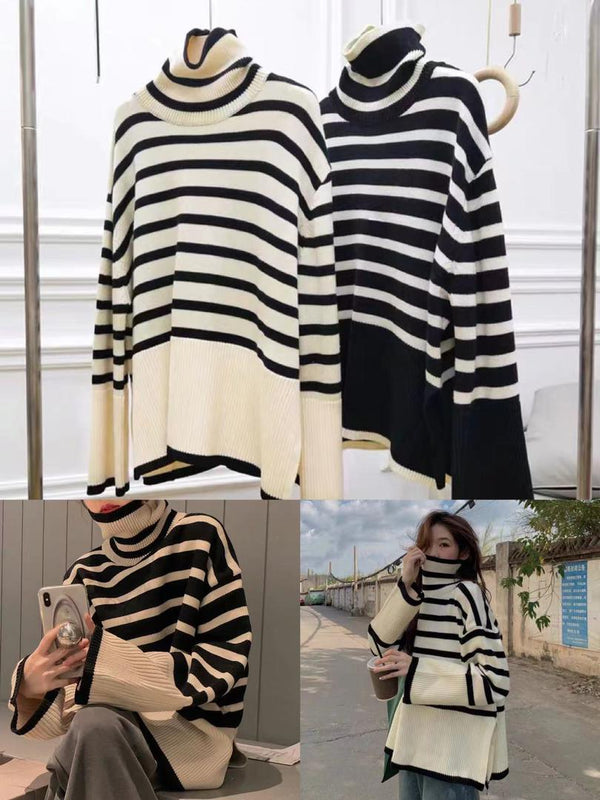 Lulu Striped Sweaters - Alamode By Akanksha