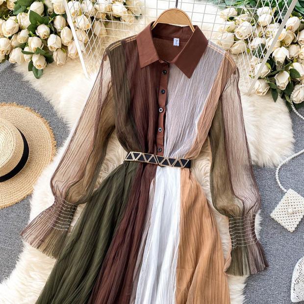 Harold Mesh Detailed Dress - Alamode By Akanksha