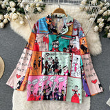 Cartoon Abstract Coord Set - Alamode By Akanksha