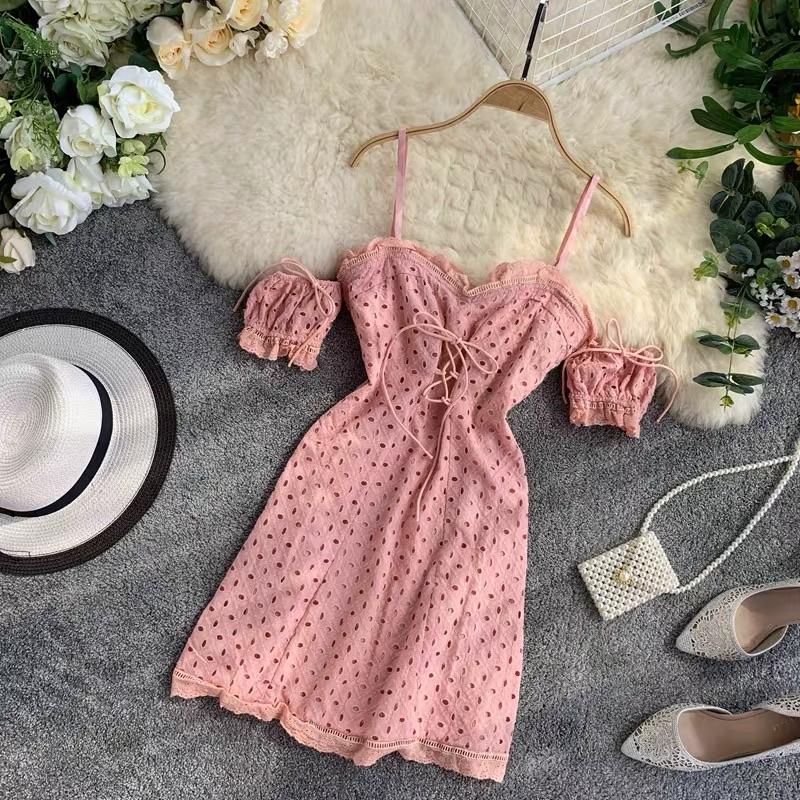 Onelone Eyelet Dress - Alamode By Akanksha