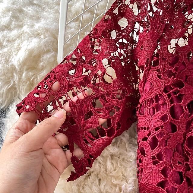 Kelly Luxury Lace Dress - Alamode By Akanksha