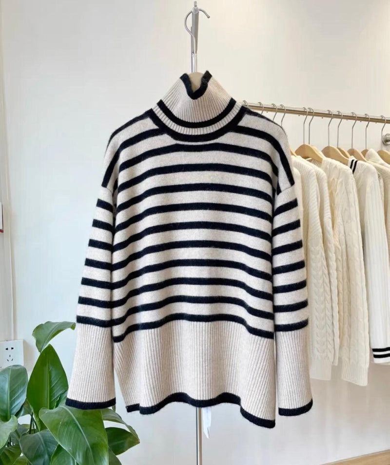 Lulu Striped Sweaters - Alamode By Akanksha