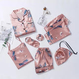 Femme Satin 7 Pc Nightsets - Alamode By Akanksha