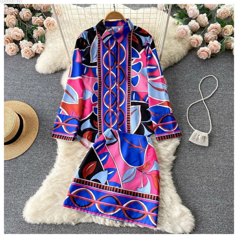 Luna Abstract Coord Set - Alamode By Akanksha