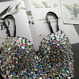Elizba Rhinestone Bustier - Alamode By Akanksha
