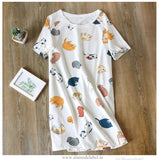 Silvesta Cotton Nightdress - Alamode By Akanksha