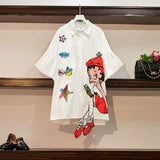 Cartoon Funky Shirt Dress - Alamode By Akanksha