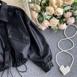 Moss PU Jacket - Alamode By Akanksha