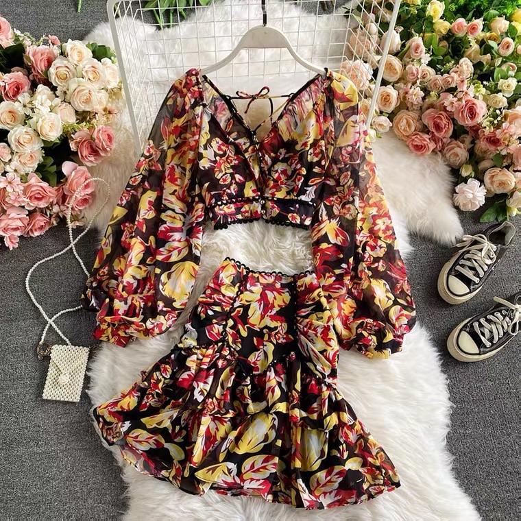 Delma Floral Coord Set - Alamode By Akanksha