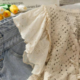 Mertha Eyelet Blouse - Alamode By Akanksha