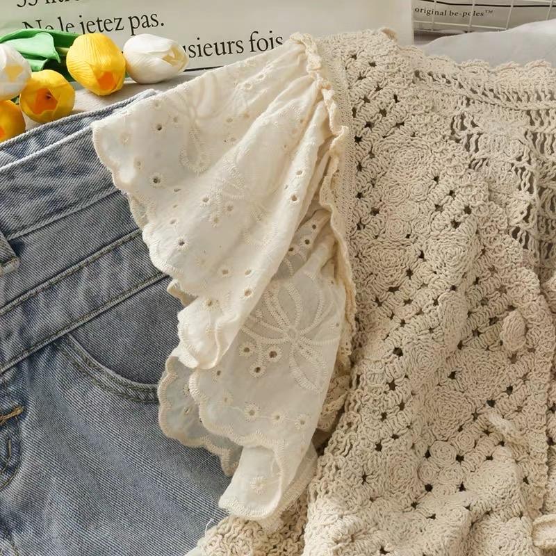 Mertha Eyelet Blouse - Alamode By Akanksha