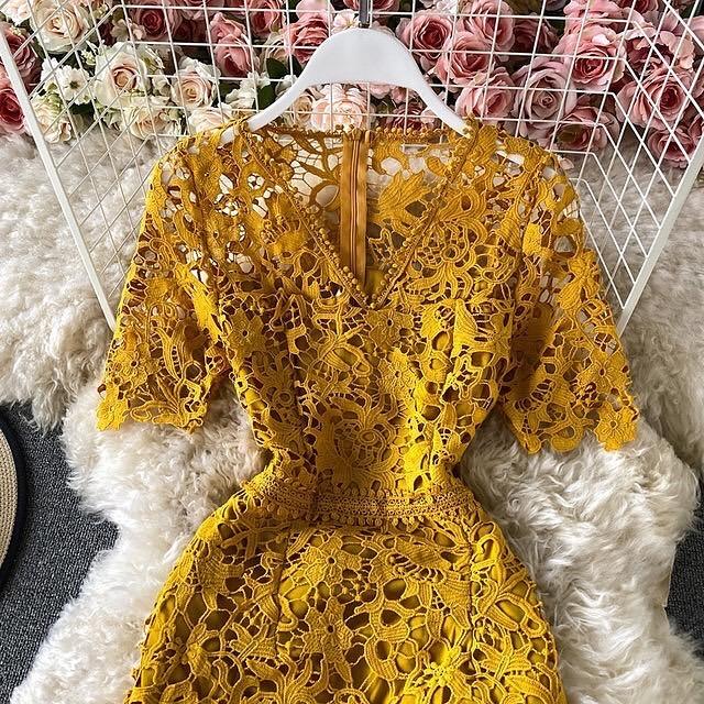 Kelly Luxury Lace Dress - Alamode By Akanksha